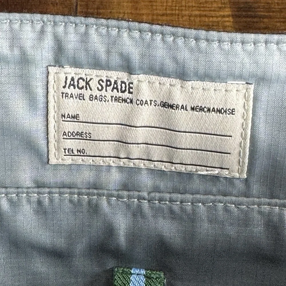 Jack Spade Greene St Messenger Bag Black Canvas Laptop Commuter Bag EUC‎